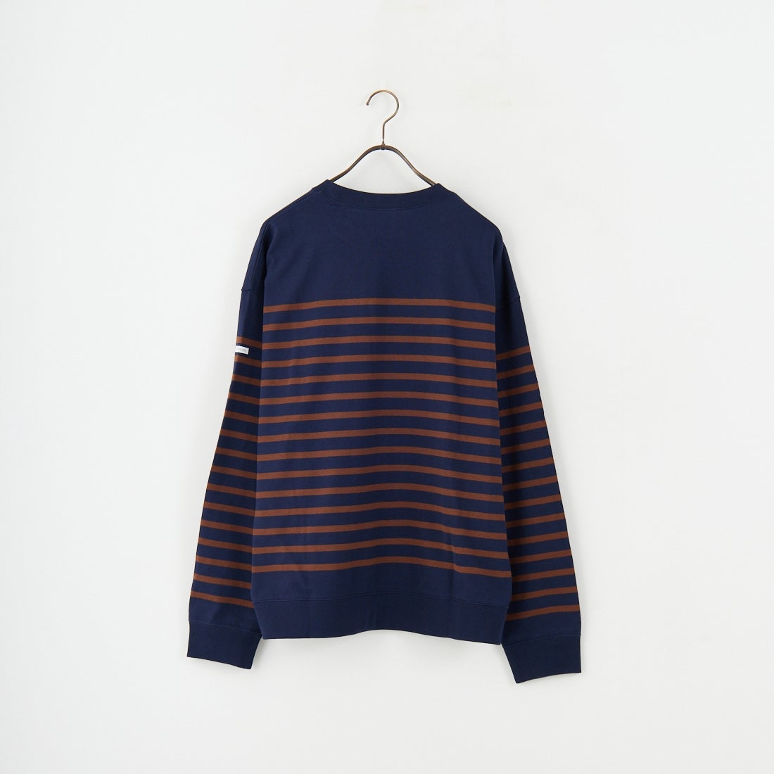 ORCIVAL [オーシバル] パネルボーダー スウェットプルオーバー [OR-C0344PNB] NAVY/BROWN