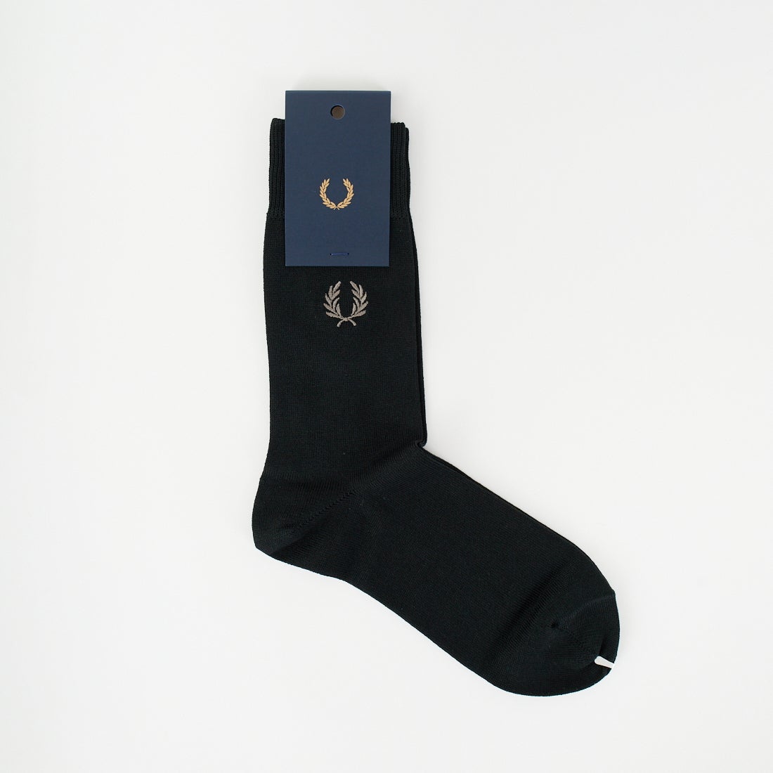 FRED PERRY [フレッドペリー] エンブブロイダードソックス [F20006] 07 BLACK