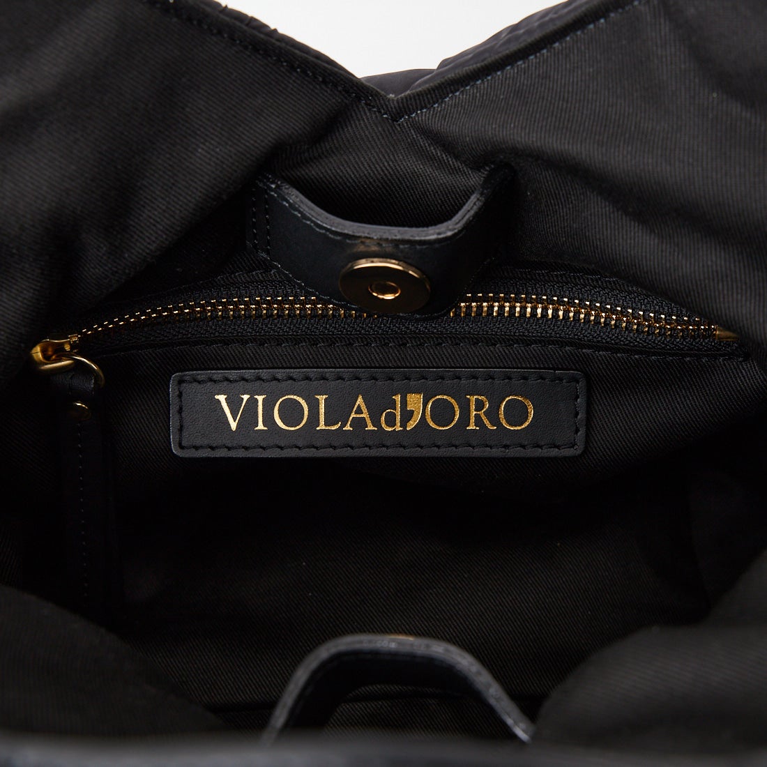 VIOLAd'ORO [ヴィオラドーロ] ナイロンボンディング メッシュバッグ [V-8663] BLACK