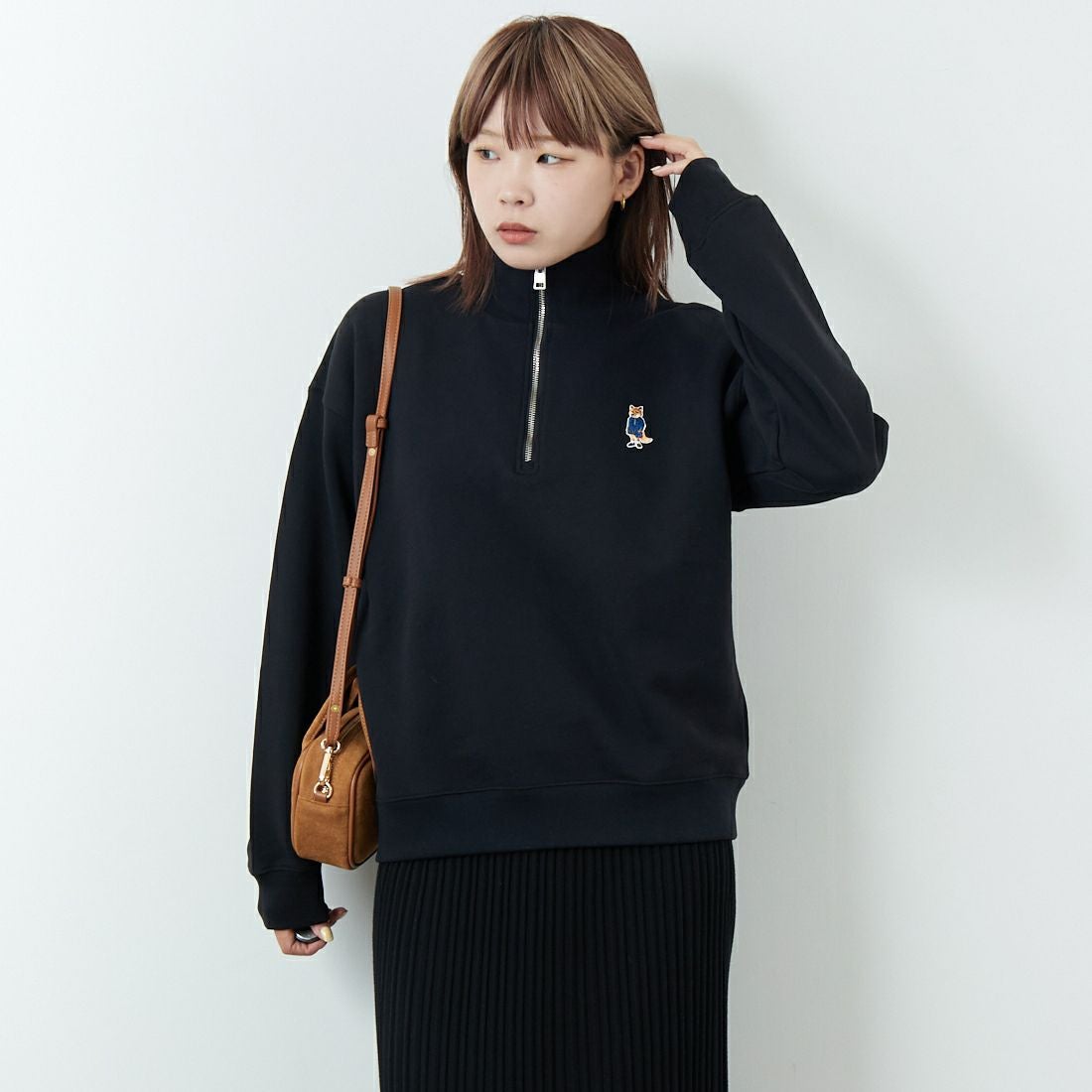 MAISON KITSUNE [メゾン キツネ] ドレスドフォックス ハーフジップ
