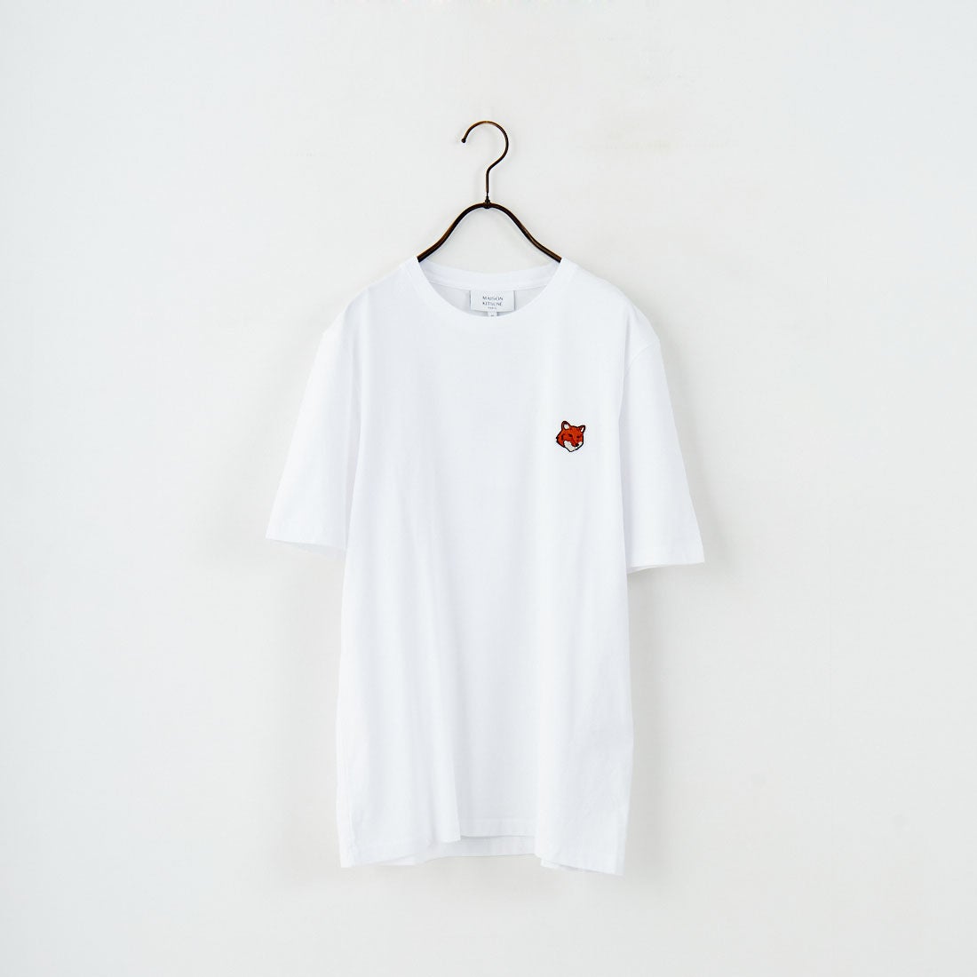 MAISON KITSUNE [メゾン キツネ] フォックスヘッド レギュラーTシャツ [PM00107KJ7026] P100 WHITE