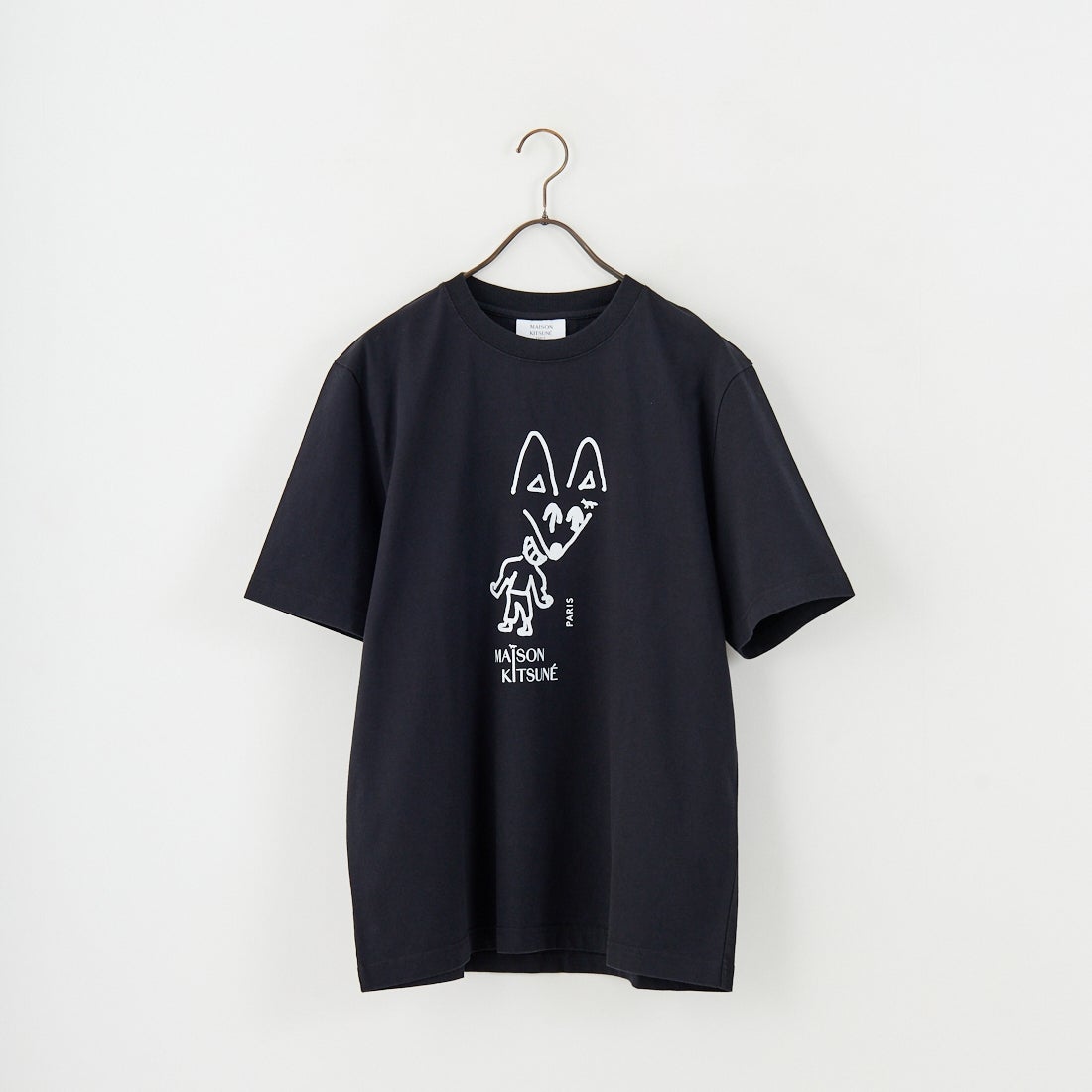 MAISON KITSUNE [メゾン キツネ] パーティーフォックス コンフォートTシャツ [PM00116KJ7025] P199 BLACK