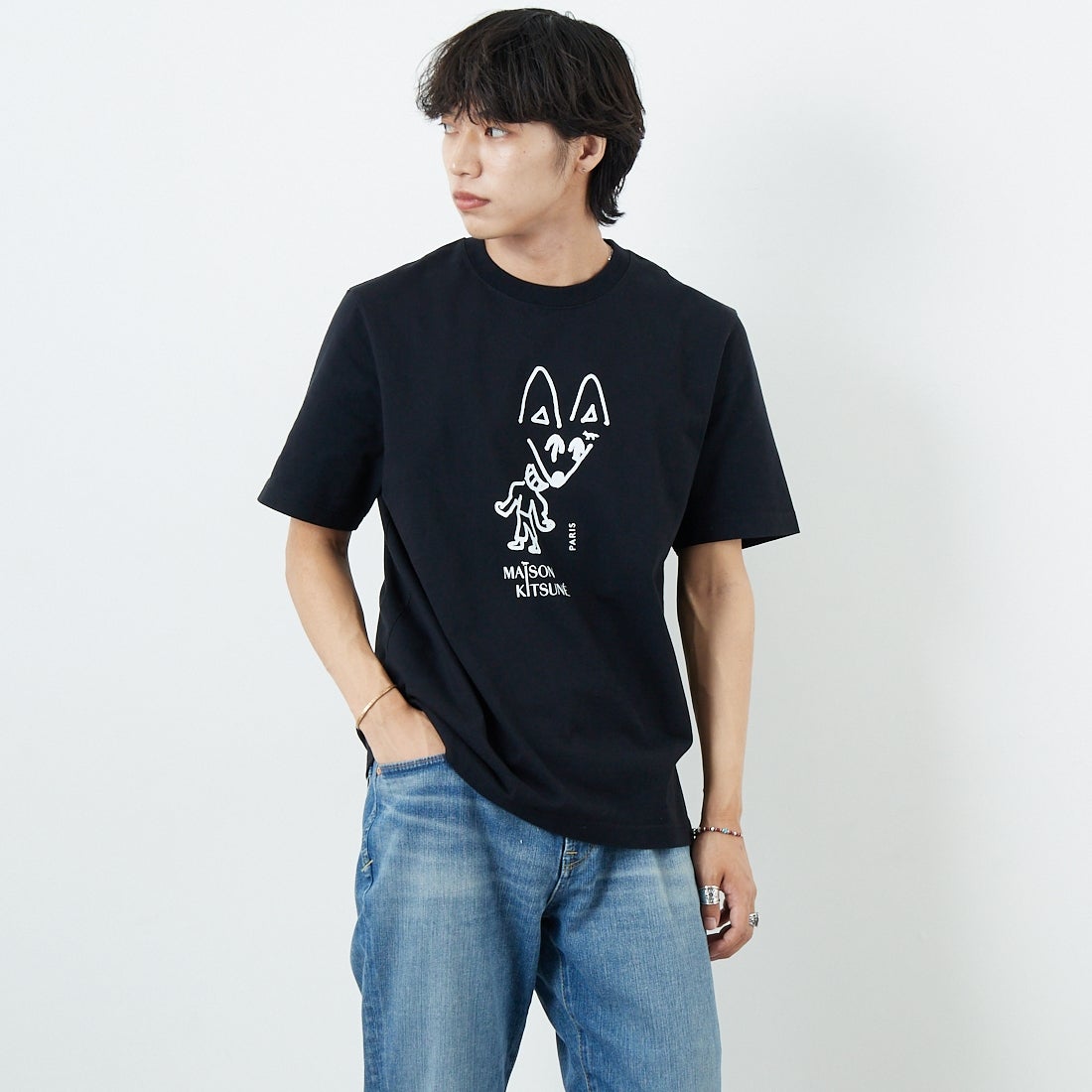 P199 BLACK&&モデル身長：179cm 着用サイズ：S&&