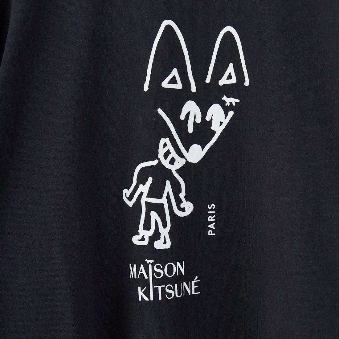 MAISON KITSUNE [メゾン キツネ] パーティーフォックス コンフォートTシャツ [PM00116KJ7025] P199 BLACK