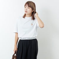 P100 WHITE&&モデル身長：167cm 着用サイズ：XS&&