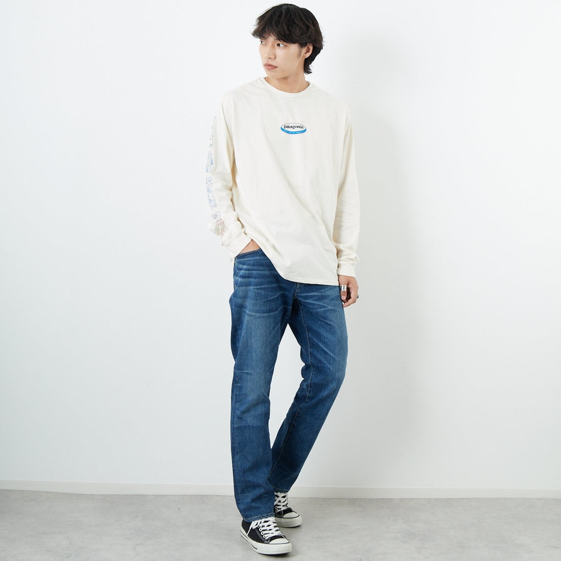 YANUK [ヤヌーク] PREMIUM2 テーパード PHILIP/フィリップ [57251001] PBL &&モデル身長：179cm 着用サイズ：34&&