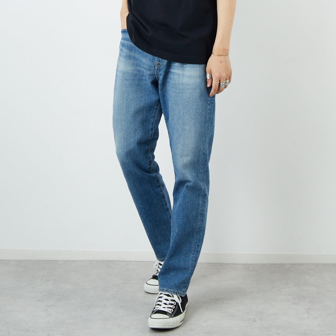 YANUK [ヤヌーク] PREMIUM2 テーパード PHILIP/フィリップ [57241004] PSX &&モデル身長：179cm 着用サイズ：34&&