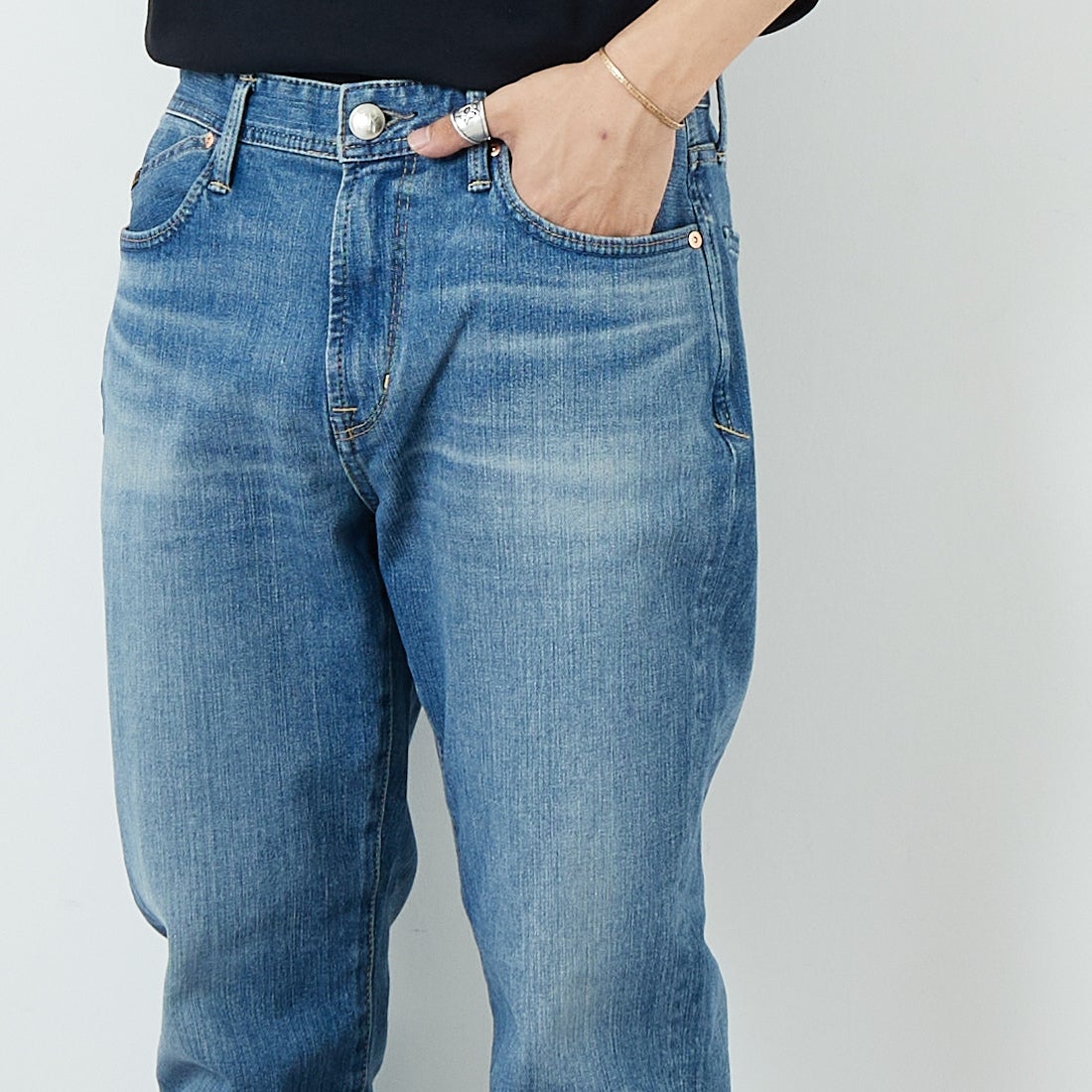 YANUK [ヤヌーク] PREMIUM2 テーパード PHILIP/フィリップ [57241004] PSX &&モデル身長：179cm 着用サイズ：34&&