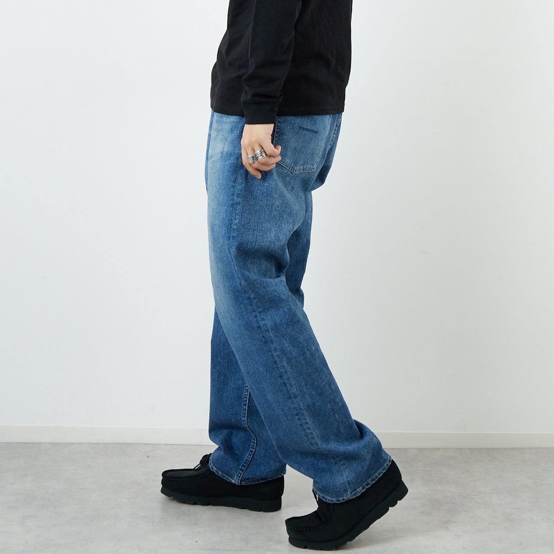 YANUK [ヤヌーク] PREMIUM2 クラシックストレート BEN/ベン [57253031] PLB &&モデル身長：179cm 着用サイズ：34&&