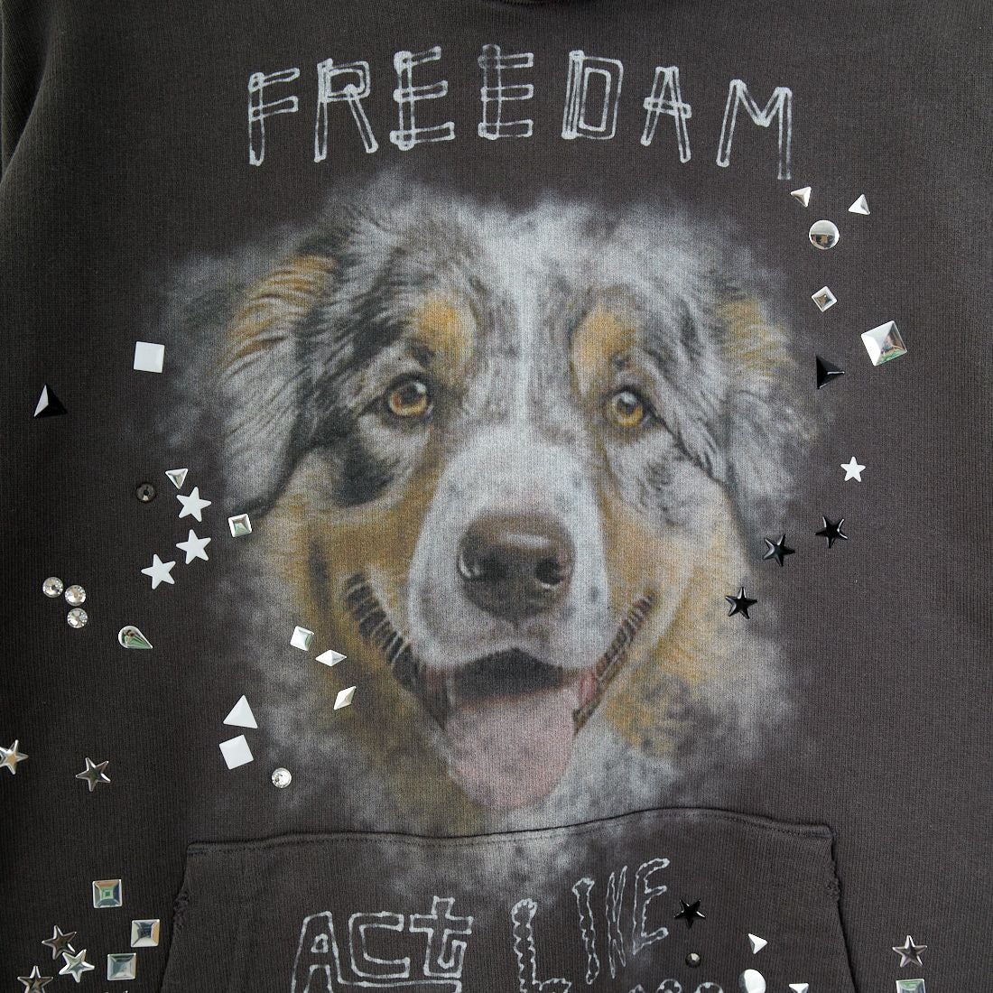 Maison MIHARA YASUHIRO [メゾン ミハラヤスヒロ] エンベリッシュド ダメージフーディ [J15HD722] BLACK