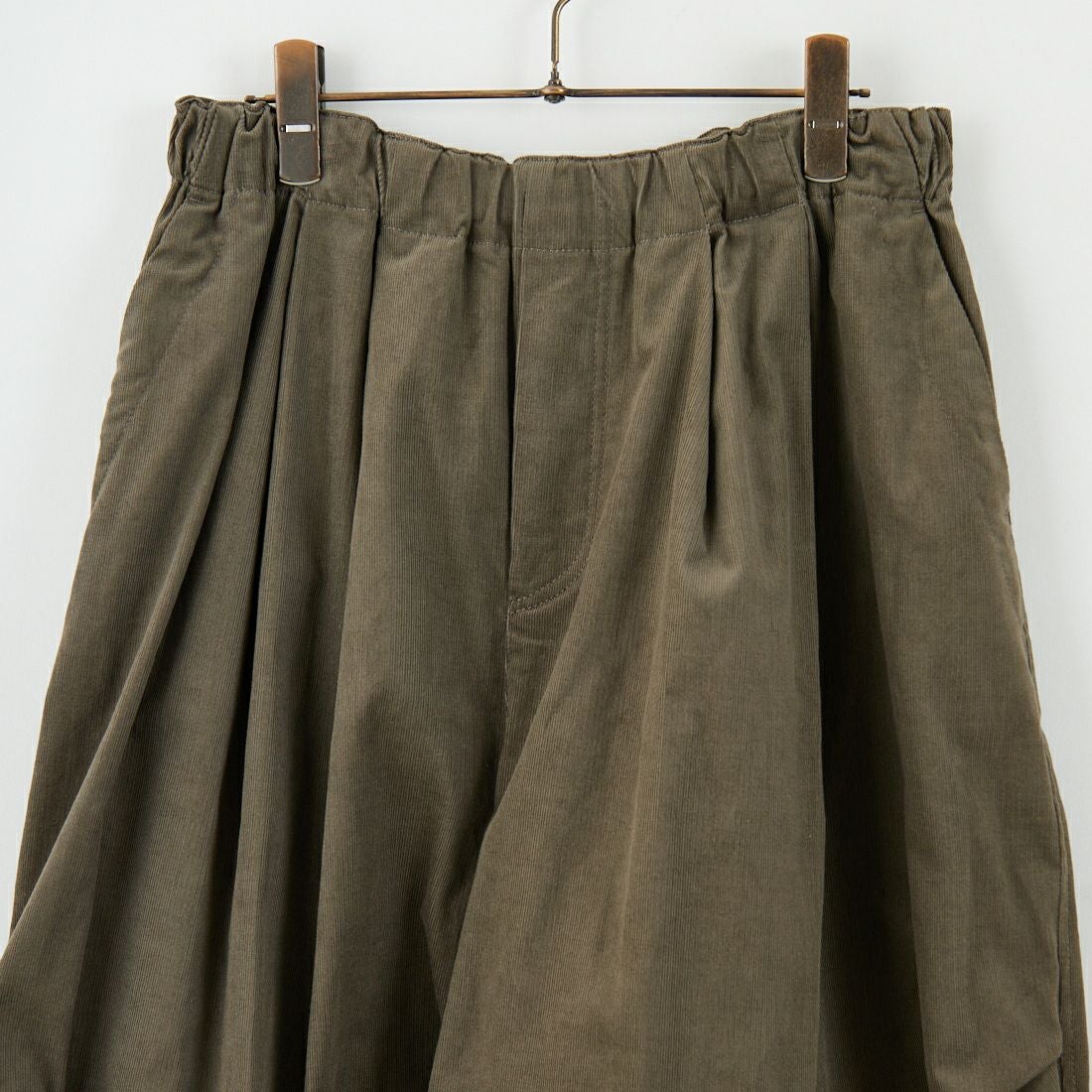 mizuiro ind [ミズイロインド] 別注 コーデュロイワイドパンツ [50053-JF] KHAKI