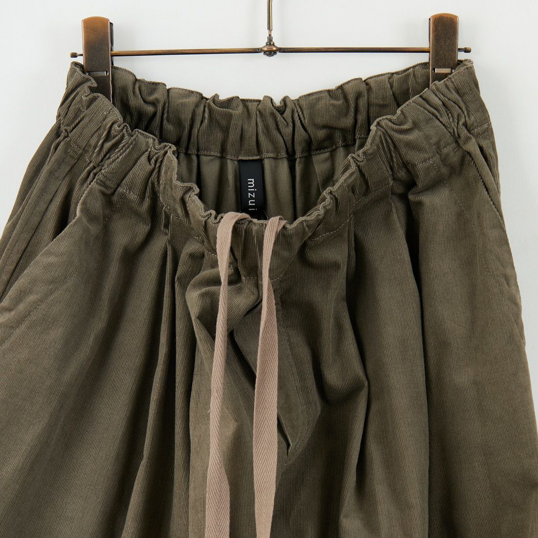 mizuiro ind [ミズイロインド] 別注 コーデュロイワイドパンツ [50053-JF] KHAKI