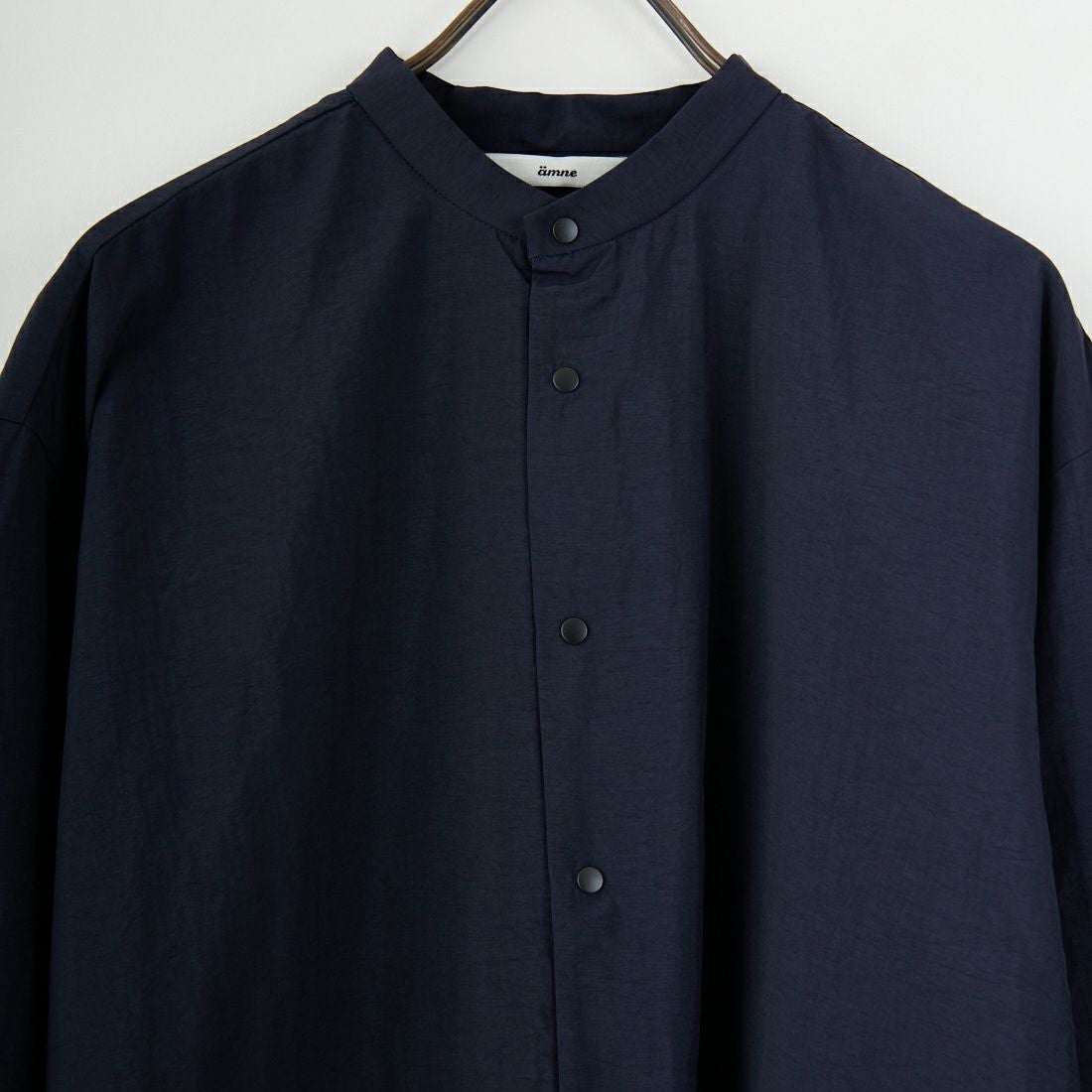 amne [アンヌ] ナイロンパークシャツ [AMN-SH-053] NAVY