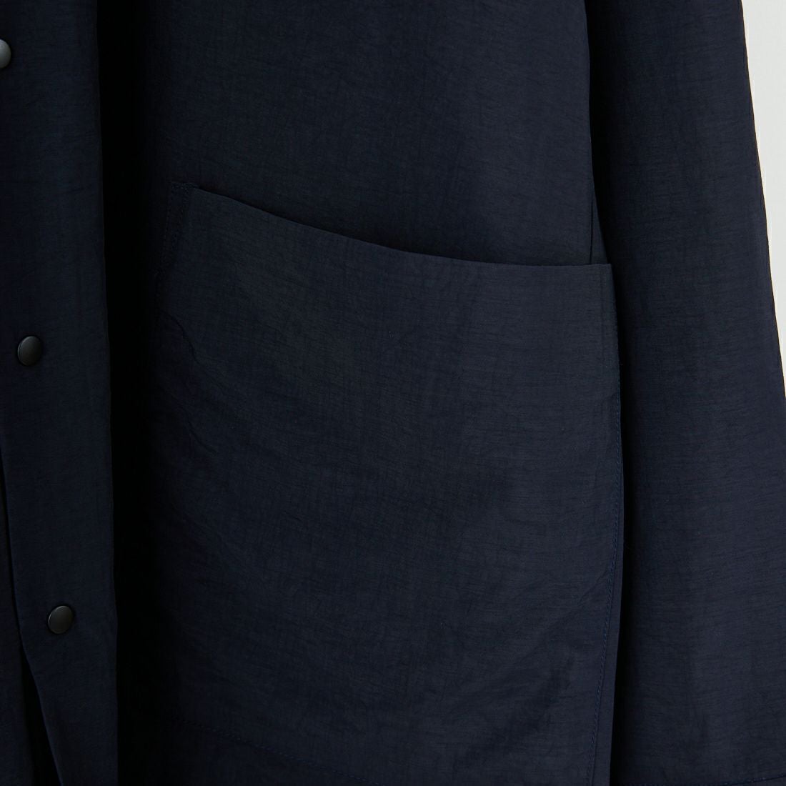 amne [アンヌ] ナイロンパークシャツ [AMN-SH-053] NAVY