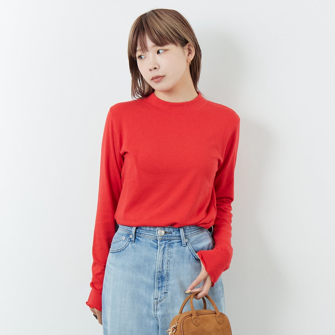 RED&&モデル身長：167cm 着用サイズ：F&&