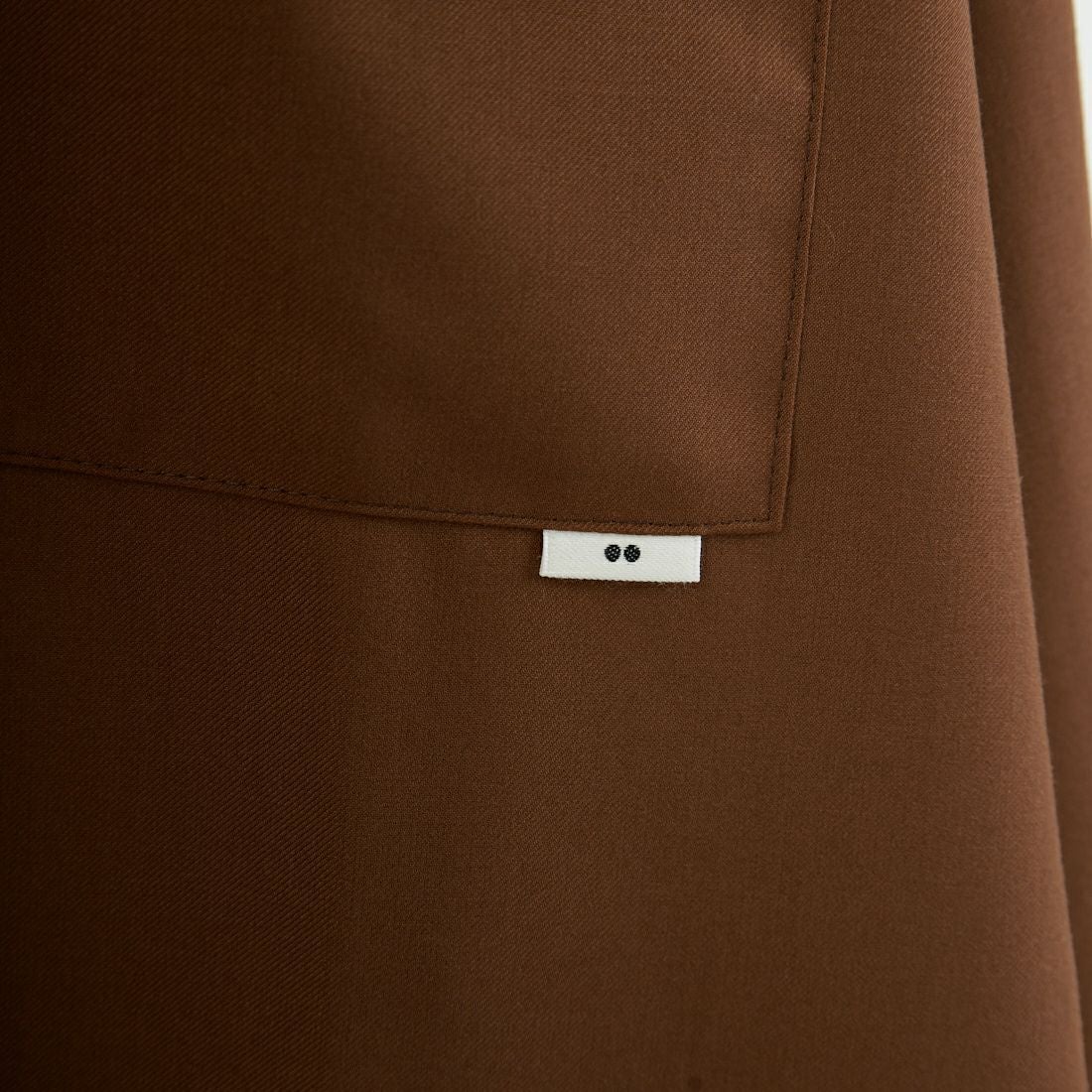 amne [アンヌ] ギャバジンクラシックシャツ [AMN-SH-054] BROWN