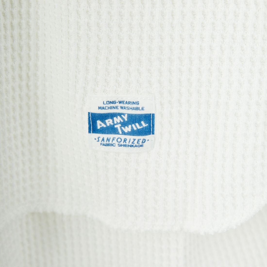 ARMY TWILL SANFORIZED [アーミーツイル サンフォライズド] ワッフルフーディ [AM-2553009] WHITE