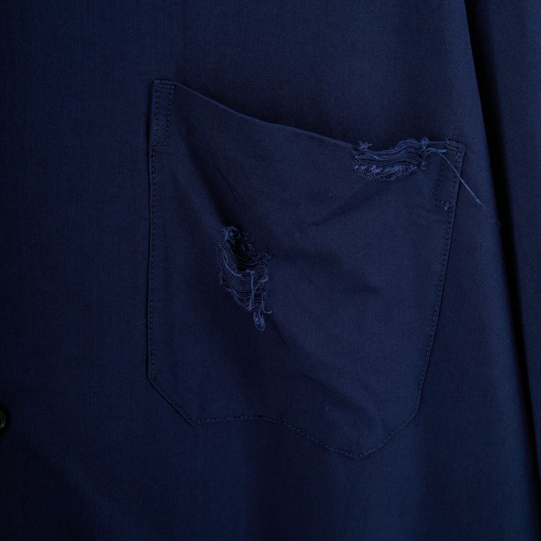 ARMY TWILL SANFORIZED [アーミーツイル サンフォライズド] ダメージソフトツイルシャツ [AM-2557002] NAVY