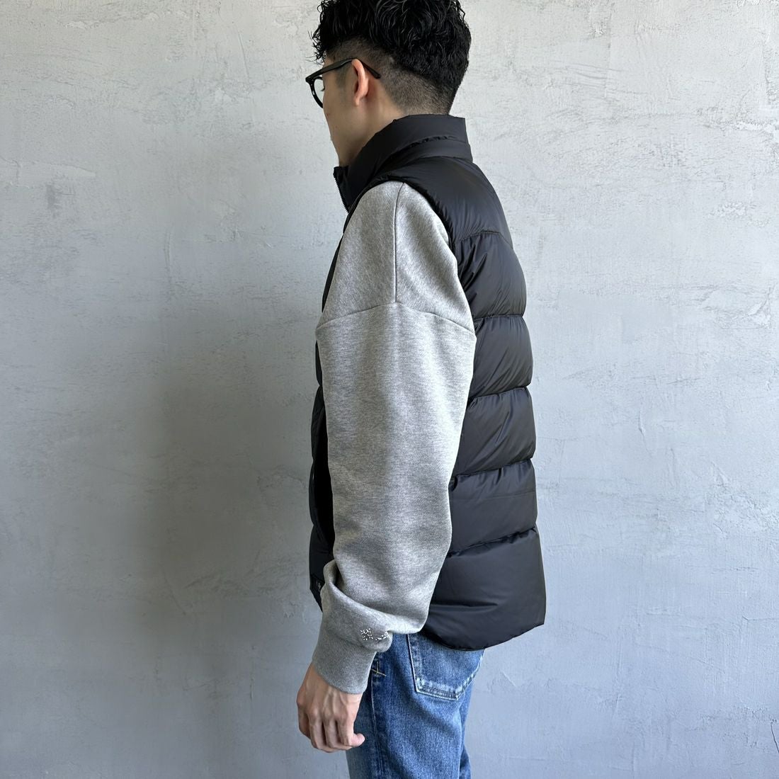 TATRAS [タトラス] POSEIDONE ダウンベスト [MJXA0003013588] BLACK &&モデル身長：168cm 着用サイズ：2&&