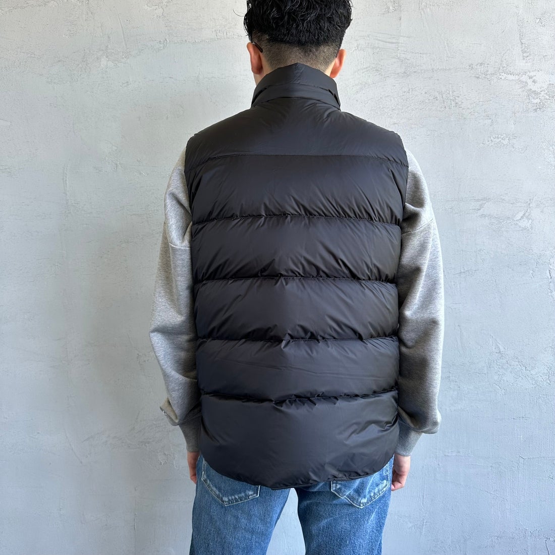 TATRAS [タトラス] POSEIDONE ダウンベスト [MJXA0003013588] BLACK &&モデル身長：168cm 着用サイズ：2&&