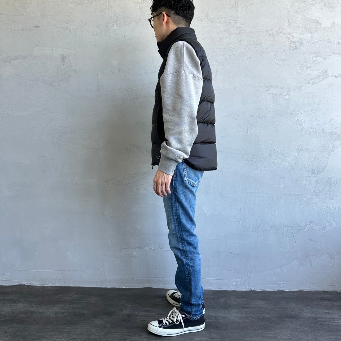 TATRAS [タトラス] POSEIDONE ダウンベスト [MJXA0003013588] BLACK &&モデル身長：168cm 着用サイズ：2&&