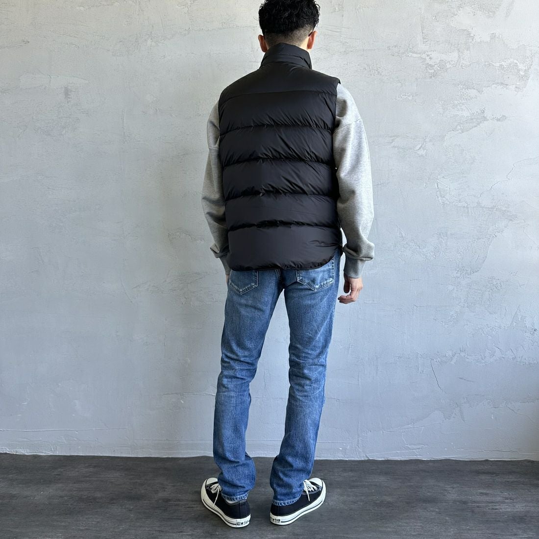 TATRAS [タトラス] POSEIDONE ダウンベスト [MJXA0003013588] BLACK &&モデル身長：168cm 着用サイズ：2&&