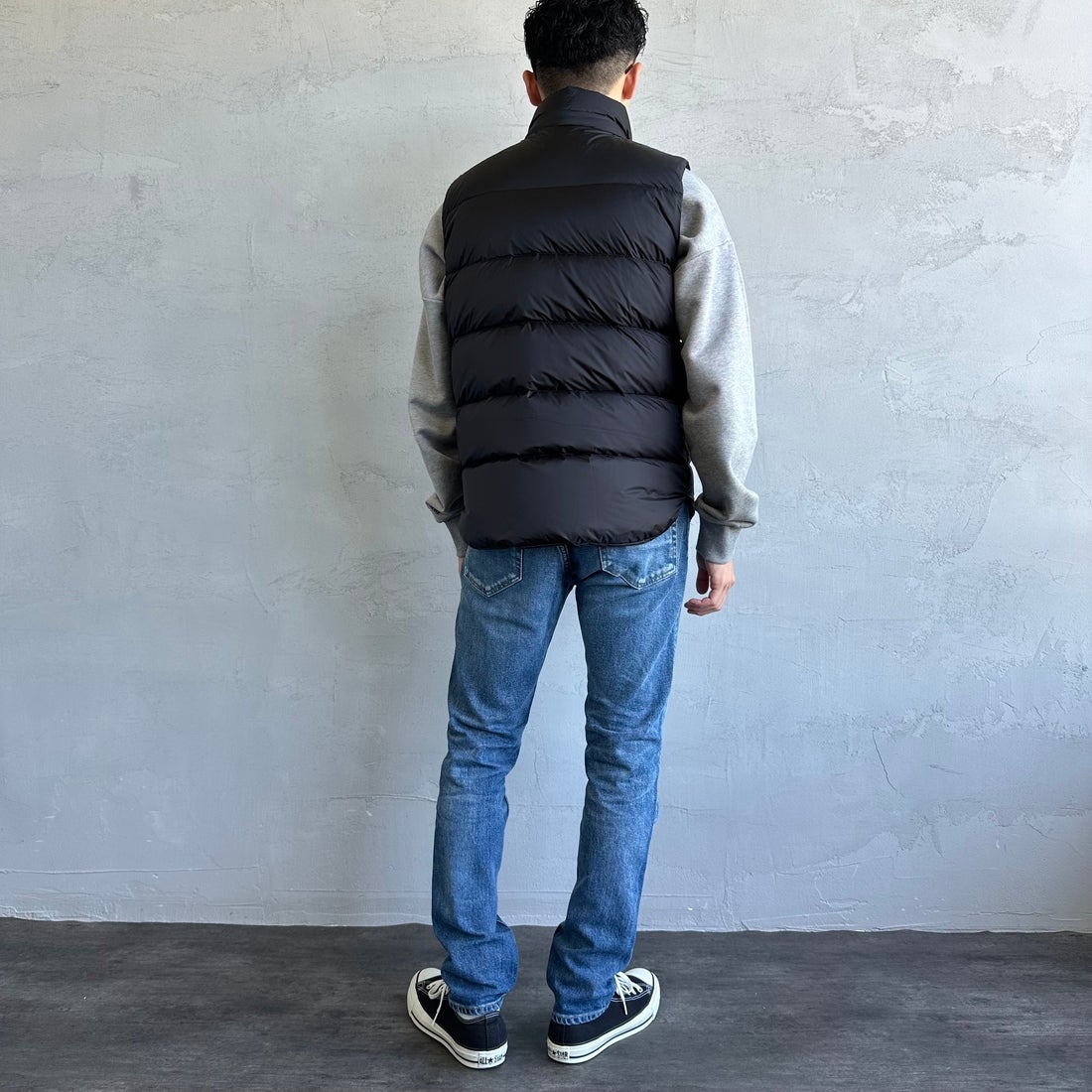 TATRAS [タトラス] POSEIDONE ダウンベスト [MJXA0003013588] BLACK &&モデル身長：168cm 着用サイズ：2&&