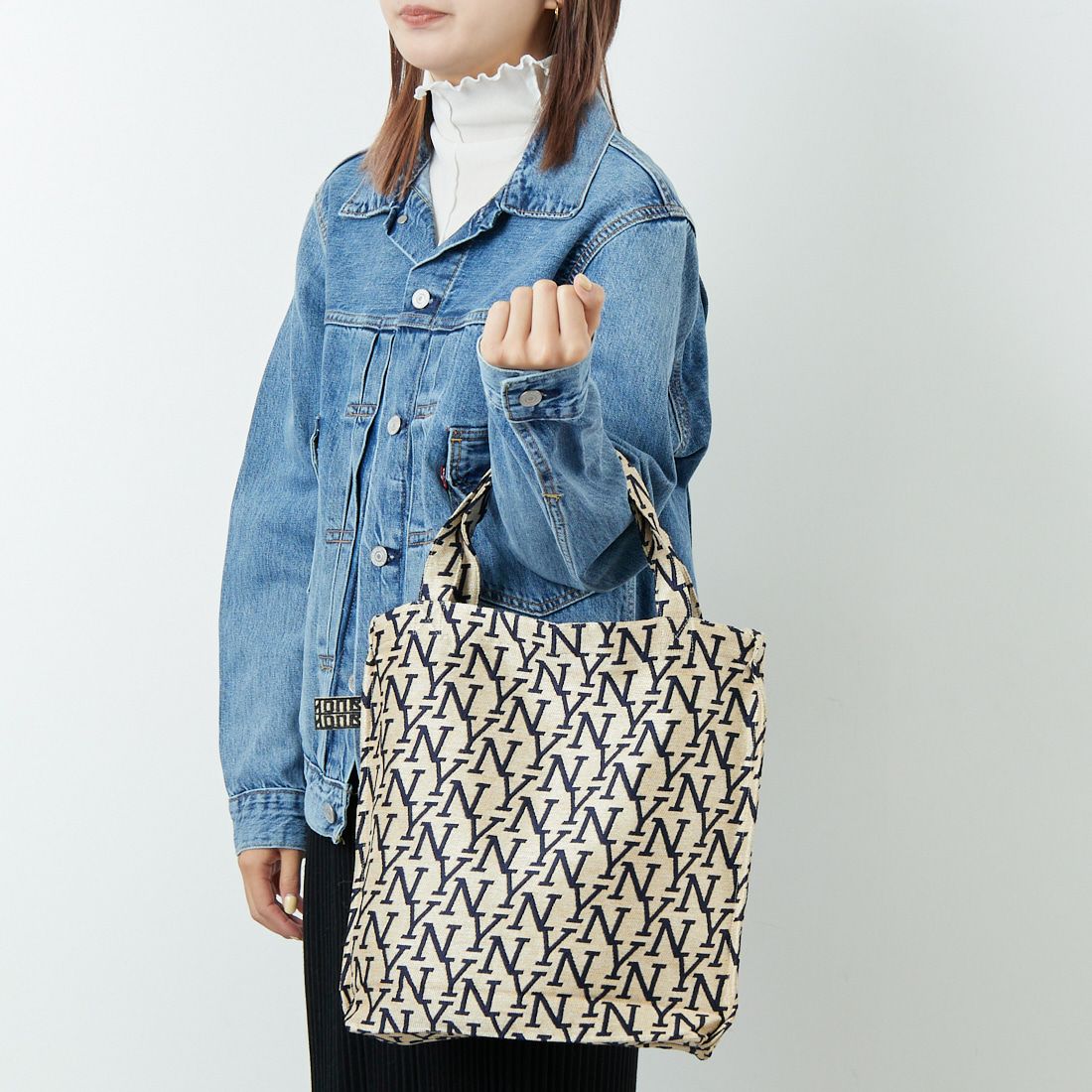 Bindu [ビンドゥー] NYジャガード リバーストートバッグ [BBB-2140] SERIF NAT