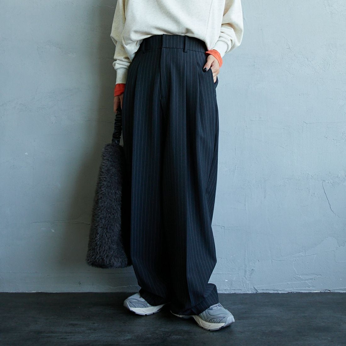 003 ﾁｬｺｰﾙS&&モデル身長：150cm 着用サイズ：34&&