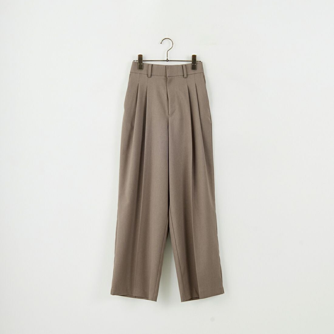 USINE [ユジーヌ] イージーケアツイル2タックワイドパンツ [21256057] 035 ﾓｶ