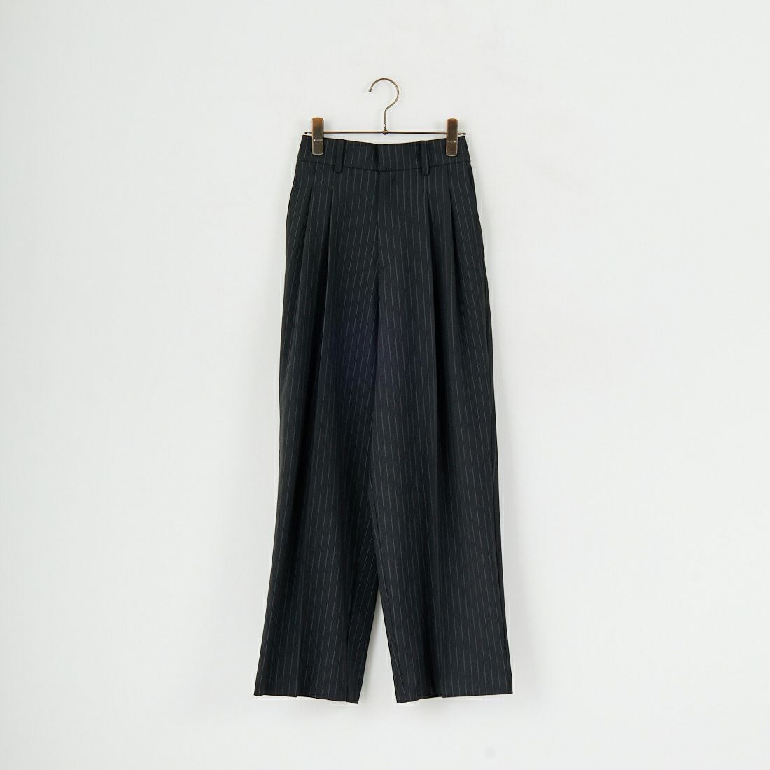 USINE [ユジーヌ] イージーケアツイル2タックワイドパンツ [21256057] 003 ﾁｬｺｰﾙS