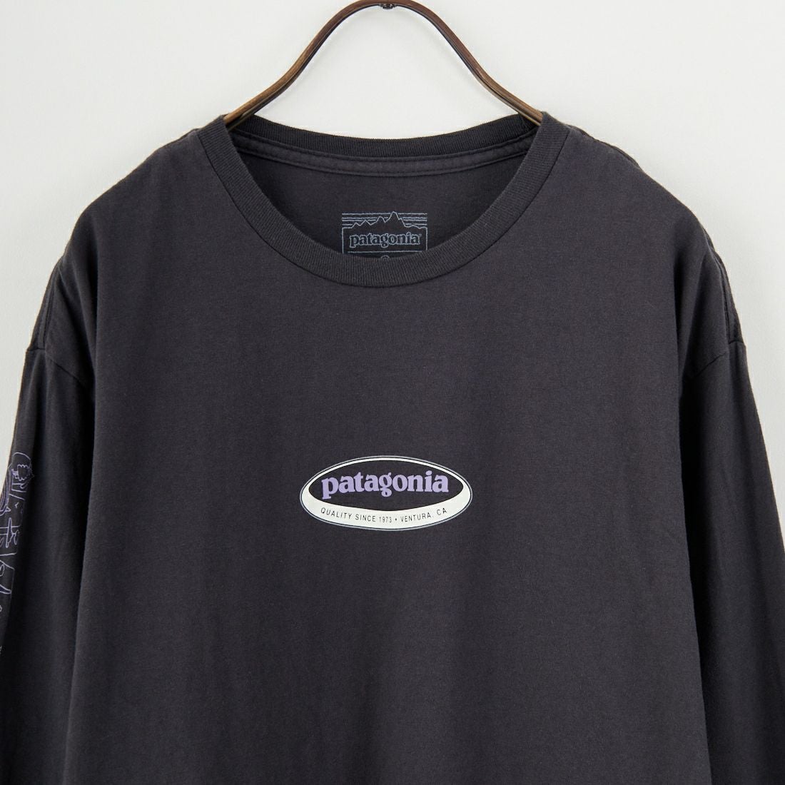 patagonia [パタゴニア] メンズ ロングスリーブ ロングウェイラウンド オーガニックTシャツ [37821] INBK