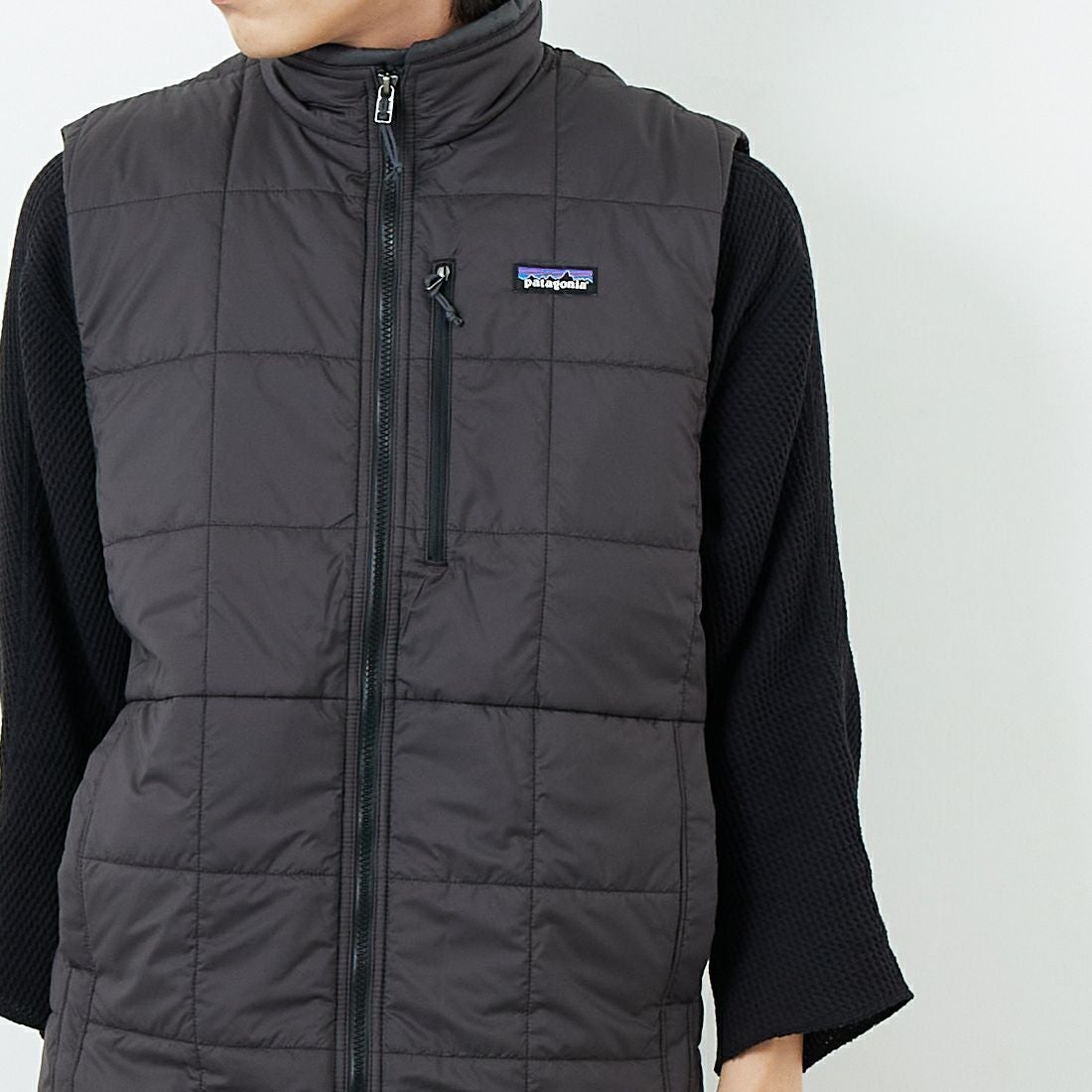 patagonia [パタゴニア] メンズ ライトガストベスト [20576] BLK &&モデル身長：179cm 着用サイズ：M&&