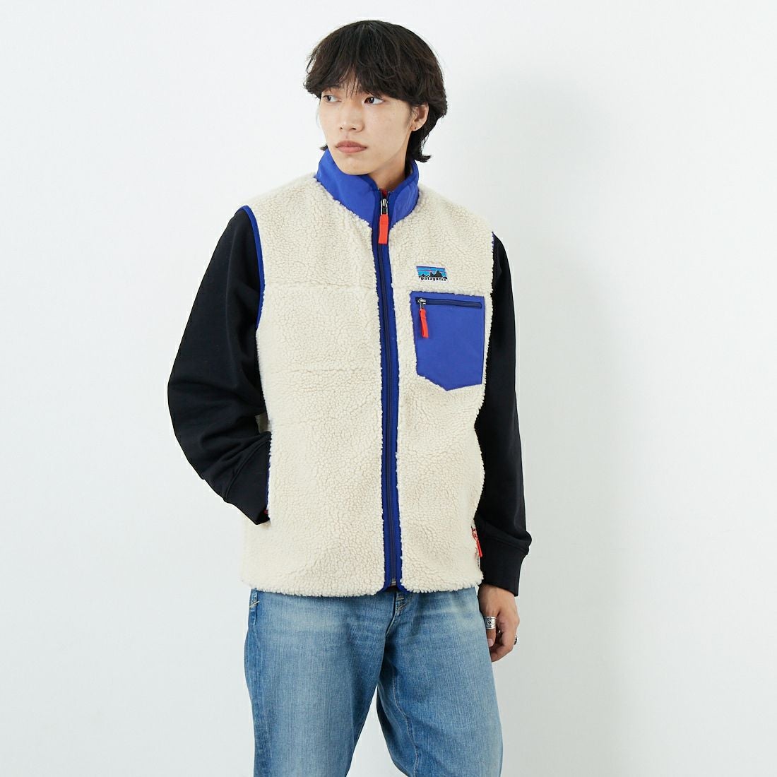 patagonia [パタゴニア] メンズ クラシックレトロXベスト [23049] DNAT &&モデル身長：179cm 着用サイズ：M&&