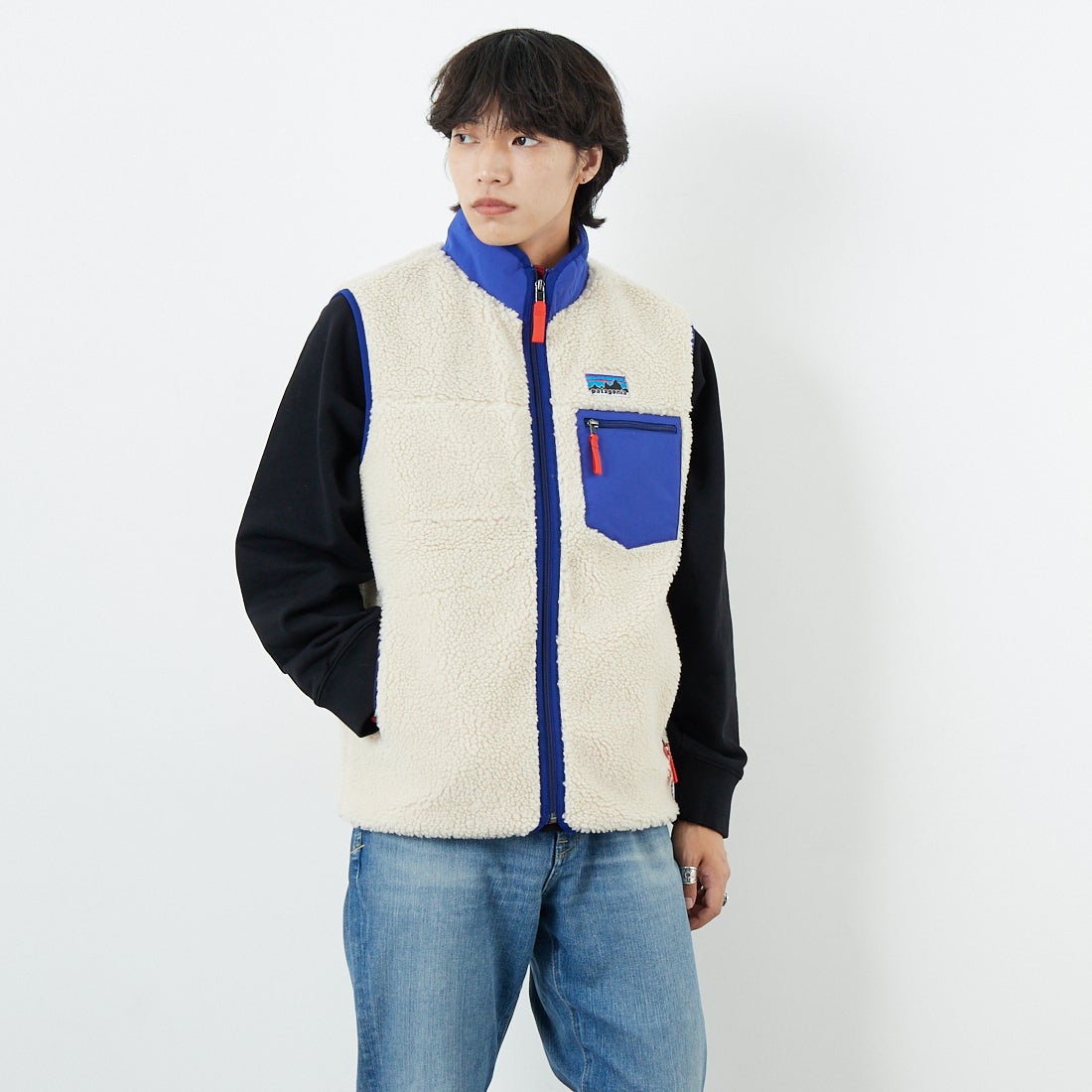patagonia [パタゴニア] メンズ クラシックレトロXベスト [23049] DNAT &&モデル身長：179cm 着用サイズ：M&&