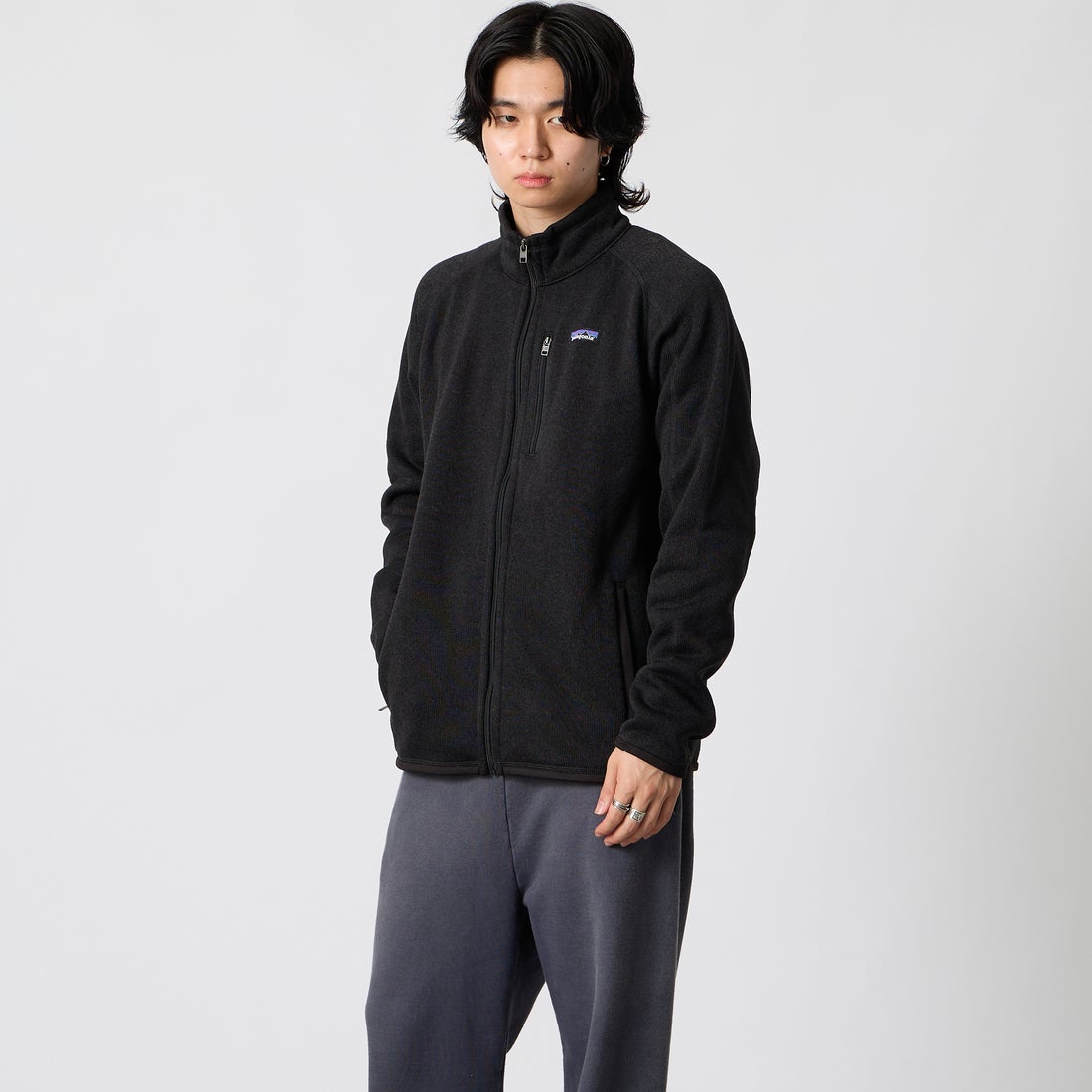 BLK&&モデル身長：177cm 着用サイズ：M&&