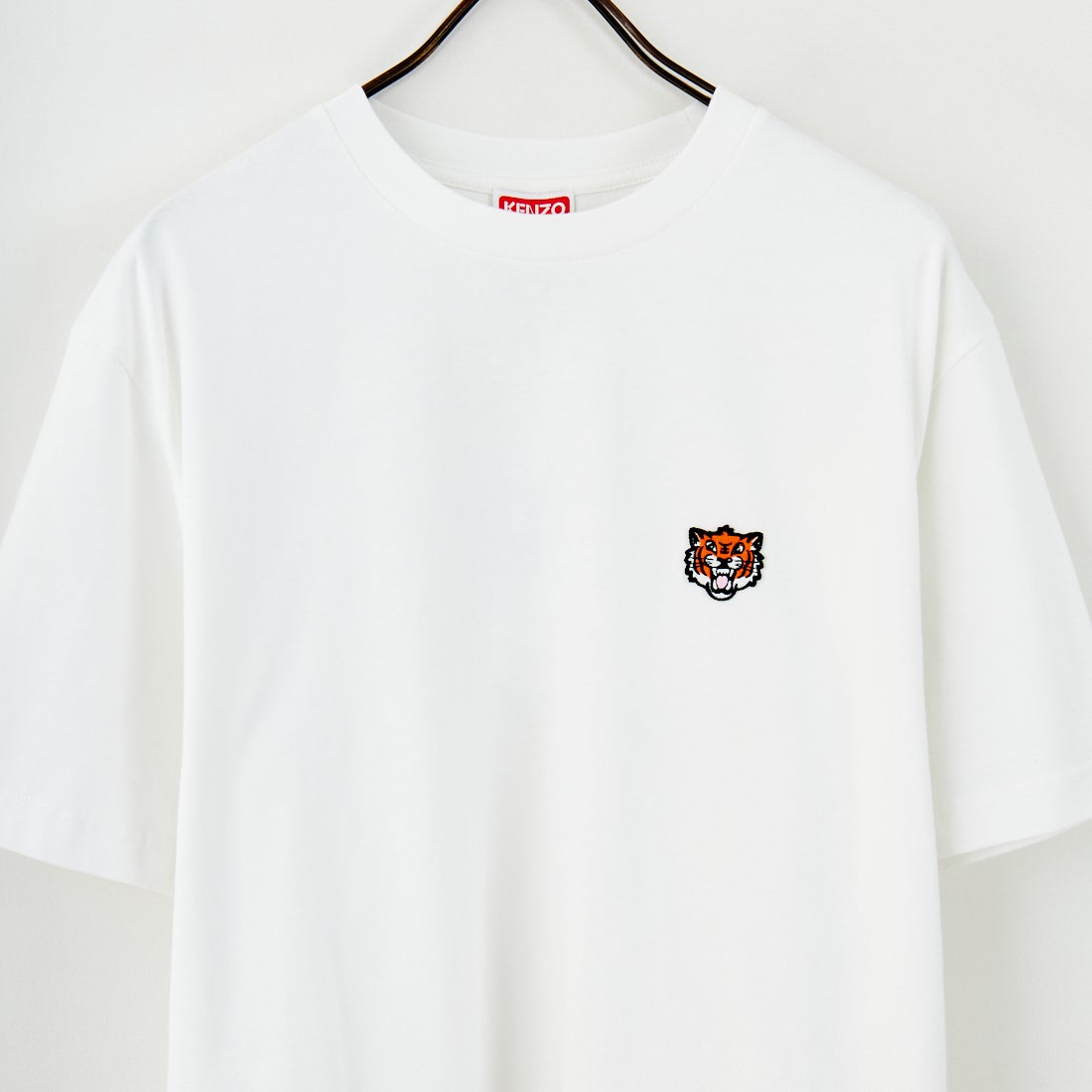 KENZO [ケンゾー] Happy Tiger 刺繍クラシックTシャツ [FF55TS5274SG] 02 OFF WHI