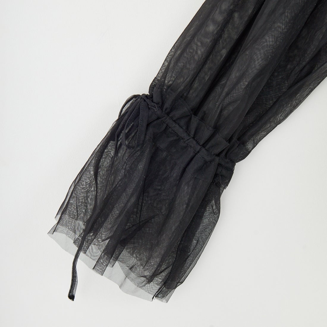 MAISON SPECIAL [メゾンスペシャル] 2WAYフリルギャザーチュールトップス [21252315707] BLK
