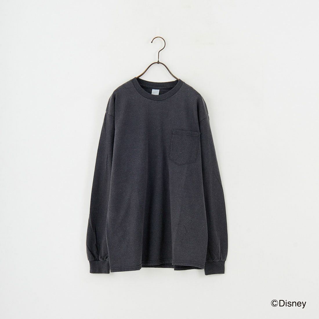 JACKSON MATISSE [ジャクソンマティス] 「ミッキーマウス」/ロングスリーブポケットTシャツ [JM25AW015] BLACK