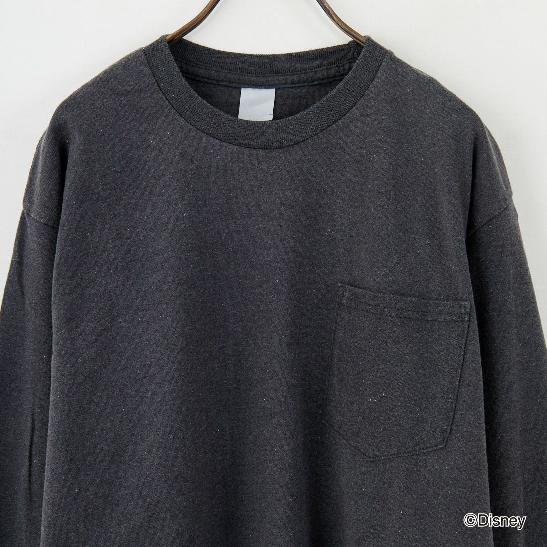 JACKSON MATISSE [ジャクソンマティス] 「ミッキーマウス」/ロングスリーブポケットTシャツ [JM25AW015] BLACK
