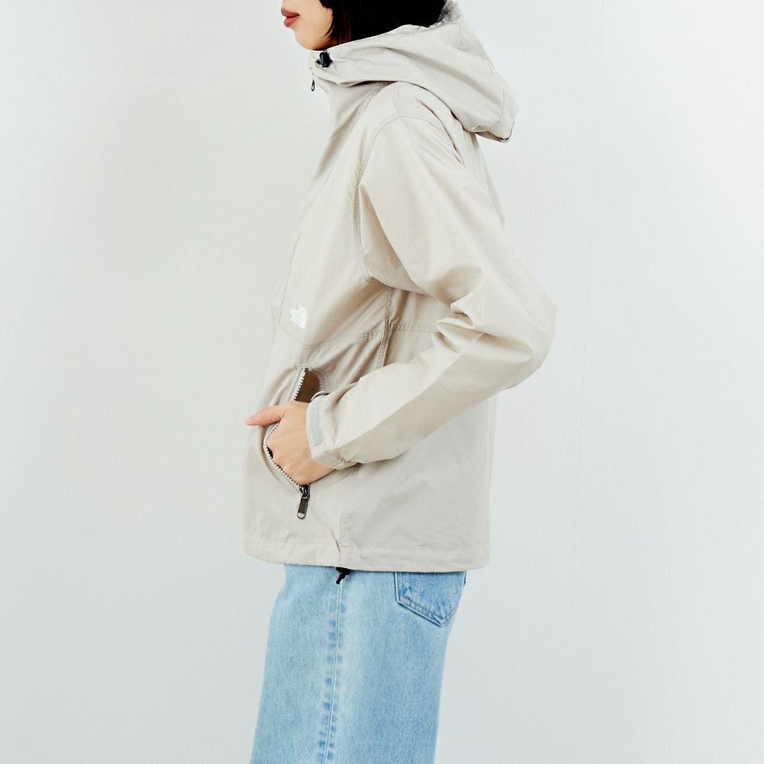 THE NORTH FACE [ザ ノースフェイス] コンパクトジャケット [NPW72530] FI &&モデル身長：162cm 着用サイズ：M&&
