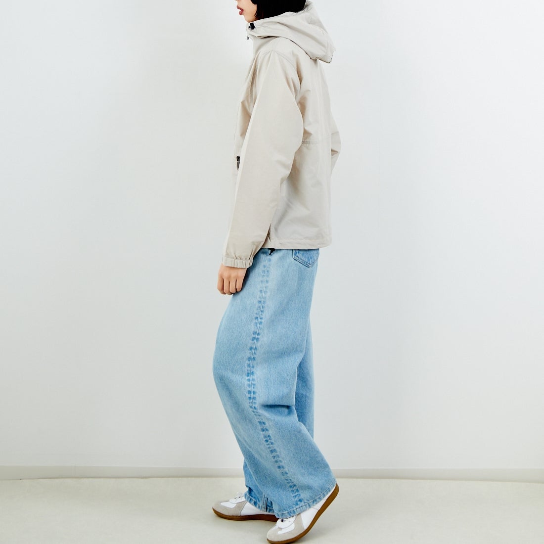 THE NORTH FACE [ザ ノースフェイス] コンパクトジャケット [NPW72530] FI &&モデル身長：162cm 着用サイズ：M&&