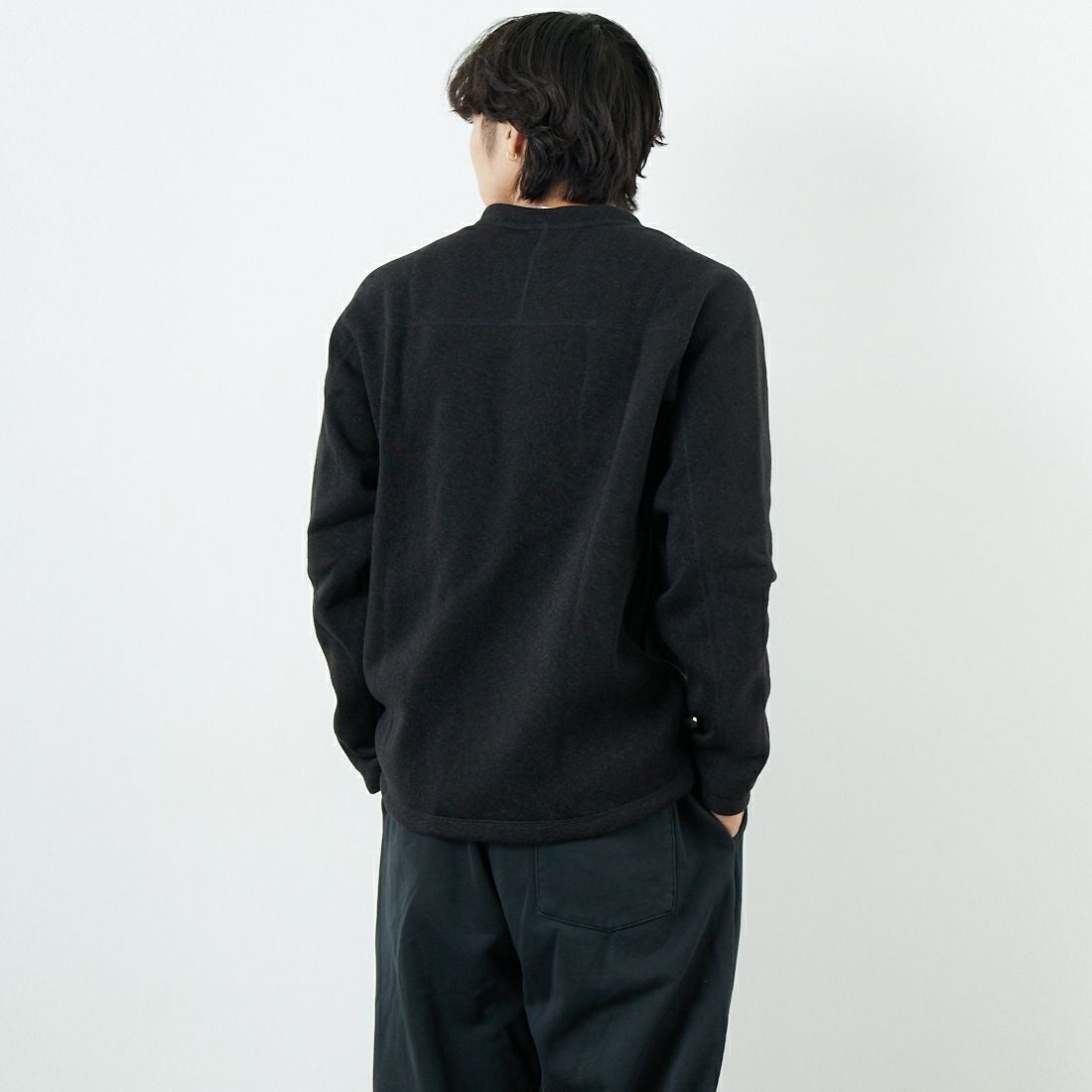 patagonia [パタゴニア] メンズ ベタークルーネックセーター [26240] BLK &&モデル身長：179cm 着用サイズ：M&&