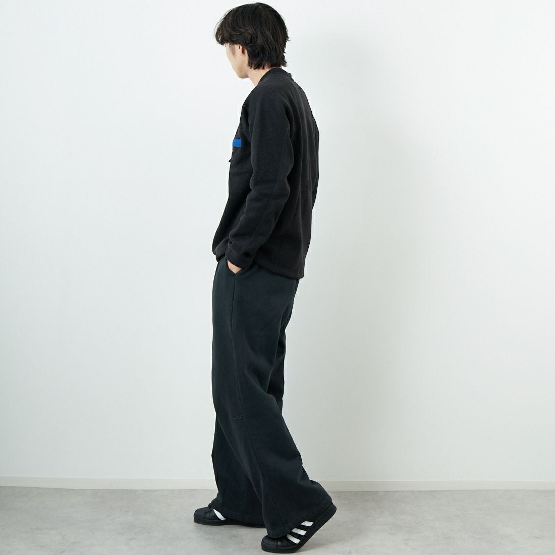 patagonia [パタゴニア] メンズ ベタークルーネックセーター [26240] BLK &&モデル身長：179cm 着用サイズ：M&&