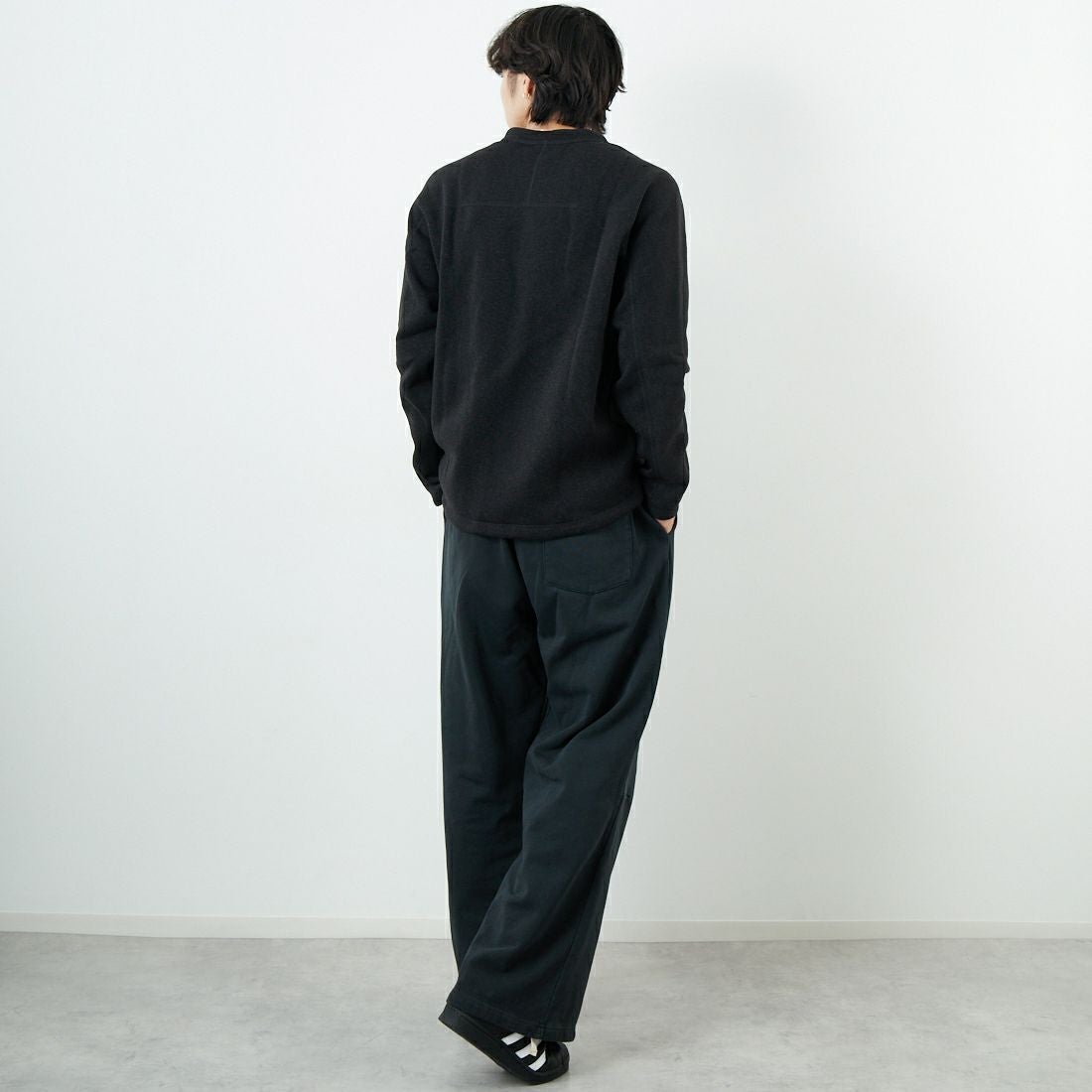 patagonia [パタゴニア] メンズ ベタークルーネックセーター [26240] BLK &&モデル身長：179cm 着用サイズ：M&&