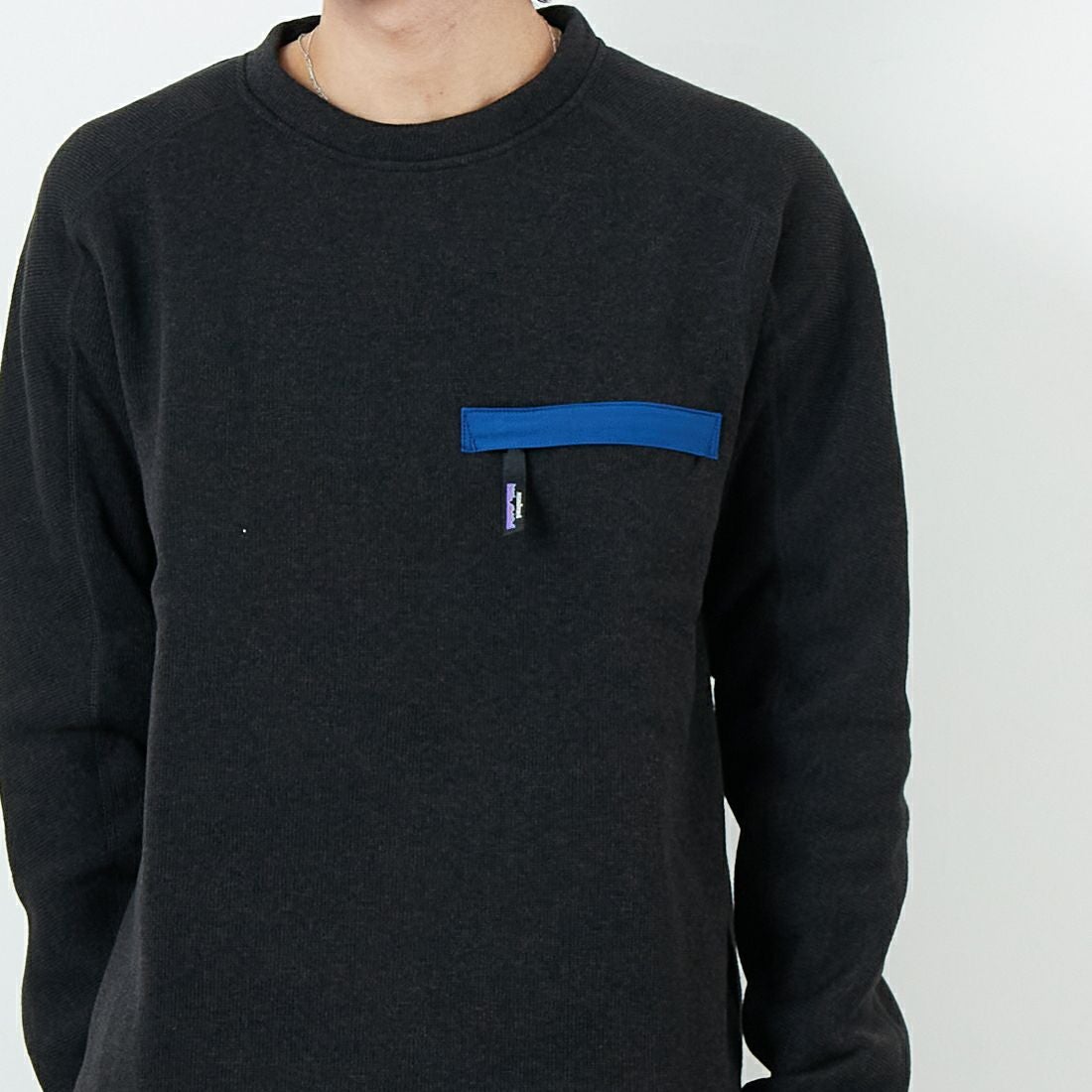 patagonia [パタゴニア] メンズ ベタークルーネックセーター [26240] BLK &&モデル身長：179cm 着用サイズ：M&&
