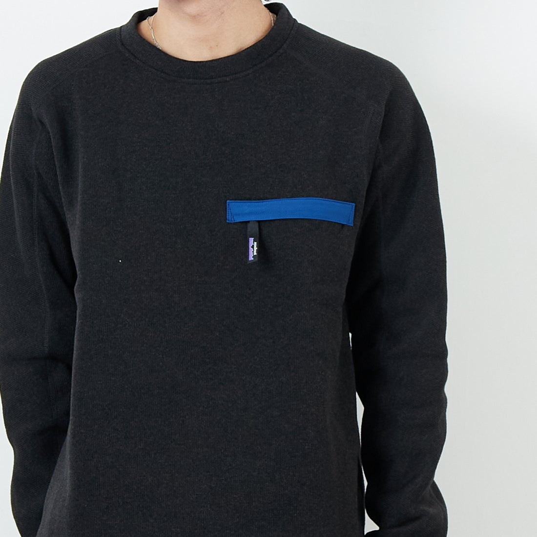 patagonia [パタゴニア] メンズ ベタークルーネックセーター [26240] BLK &&モデル身長：179cm 着用サイズ：M&&