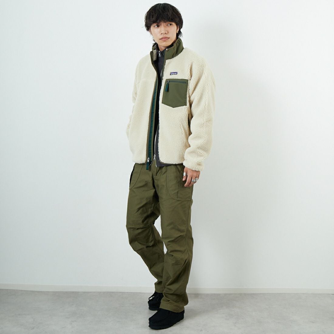 patagonia [パタゴニア] メンズ クラシックレトロXジャケット [23057] DNBA &&モデル身長：179cm 着用サイズ：M&&