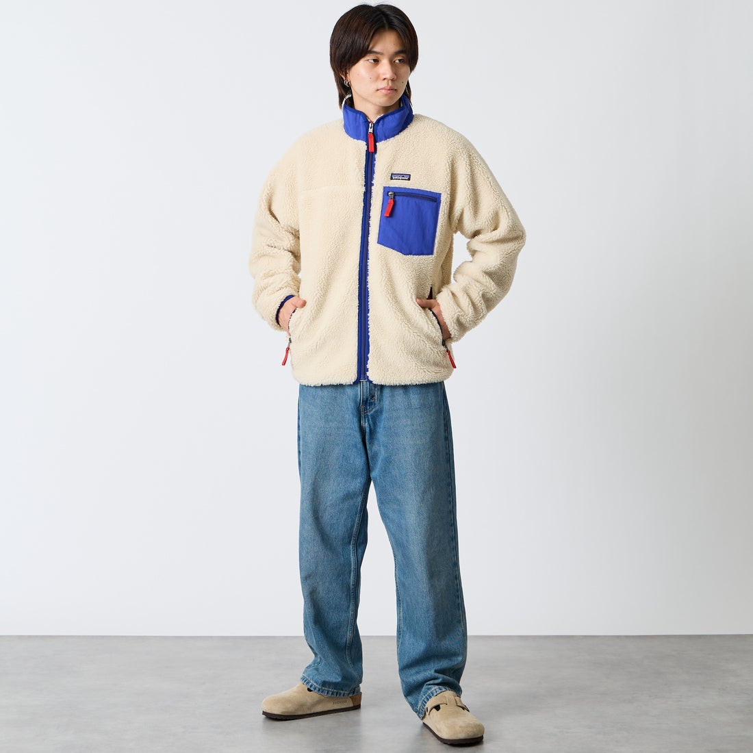 patagonia [パタゴニア] メンズ クラシックレトロXジャケット [23057] DNLC &&モデル身長：177cm 着用サイズ：M&&