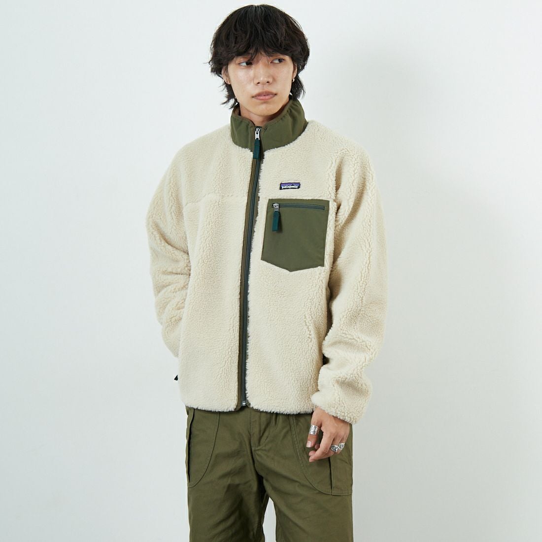 patagonia [パタゴニア] メンズ クラシックレトロXジャケット [23057] DNBA &&モデル身長：179cm 着用サイズ：M&&